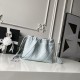 Replica Borsa a secchiello trapuntata Chanel 25 con coulisse AP5317 Blu False Online