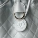 Replica Borsa a secchiello trapuntata Chanel 25 con coulisse AP5317 Blu False Online