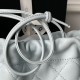 Replica Borsa a secchiello trapuntata Chanel 25 con coulisse AP5317 Blu False Online