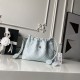 Replica Borsa a secchiello trapuntata Chanel 25 con coulisse AP5317 Blu False Online