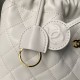 Replica Borsa a secchiello trapuntata Chanel 25 con coulisse AP5317 Bianca False Online