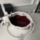 Replica Borsa a secchiello trapuntata Chanel 25 con coulisse AP5317 Bianca False Online