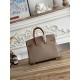 Replica Borsa Hermès Birkin 25cm/30cm bicolore pelle Togo Marrone/Grigio False Online