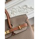 Replica Borsa Hermès Birkin 25cm/30cm bicolore pelle Togo Marrone/Grigio False Online