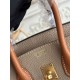 Replica Borsa Hermès Birkin 25cm/30cm bicolore pelle Togo Marrone/Grigio False Online