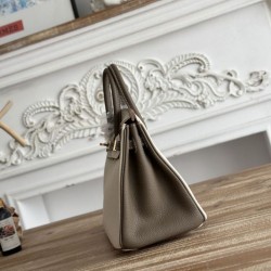 Replica Borsa Hermès Birkin 25cm/30cm bicolore pelle Togo Bianco/Marrone False Online