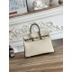Replica Borsa Hermès Birkin 25cm/30cm bicolore pelle Togo Bianco/Marrone False Online
