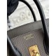 Replica Borsa Hermès Birkin 25cm/30cm bicolore pelle Togo Etoupe/Nero False Online