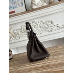 Replica Borsa Hermès Birkin 25cm/30cm bicolore pelle Togo Borgogna False Online