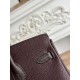 Replica Borsa Hermès Birkin 25cm/30cm bicolore pelle Togo Borgogna False Online