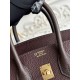 Replica Borsa Hermès Birkin 25cm/30cm bicolore pelle Togo Borgogna False Online