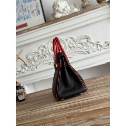 Replica Borsa Hermès Birkin 25cm/30cm bicolore pelle Togo Nero/Rosso False Online