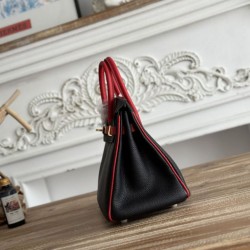 Replica Borsa Hermès Birkin 25cm/30cm bicolore pelle Togo Nero/Rosso False Online