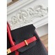 Replica Borsa Hermès Birkin 25cm/30cm bicolore pelle Togo Nero/Rosso False Online
