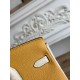 Replica Borsa Hermès Birkin 25cm/30cm bicolore pelle Togo Giallo/Bianco False Online
