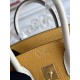 Replica Borsa Hermès Birkin 25cm/30cm bicolore pelle Togo Giallo/Bianco False Online