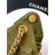 Qualità superiore Replica Borse Chanel 25 Mini Hobo AS5631 pelle di vitello scamosciata Verde Imitazione Outlet