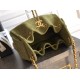 Qualità superiore Replica Borse Chanel 25 Mini Hobo AS5631 pelle di vitello scamosciata Verde Imitazione Outlet