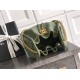 Qualità superiore Replica Borsa a secchiello/a spalla Chanel 25 piccola AS5631 pelle trapuntata caviar Verde Imitazione Outlet
