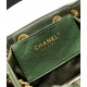 Qualità superiore Replica Borsa a secchiello/a spalla Chanel 25 piccola AS5631 pelle trapuntata caviar Verde Imitazione Outlet
