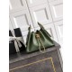 Qualità superiore Replica Borsa a secchiello/a spalla Chanel 25 piccola AS5631 pelle trapuntata caviar Verde Imitazione Outlet