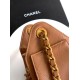 Qualità superiore Replica Borsa a secchiello/a spalla Chanel 25 piccola AS5631 pelle trapuntata caviar Marrone Imitazione Outlet