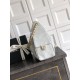 Qualità superiore Replica Borsa a secchiello/a spalla Chanel 25 piccola AS5631 pelle trapuntata caviar bianco Imitazione Outlet