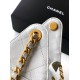 Qualità superiore Replica Borsa a secchiello/a spalla Chanel 25 piccola AS5631 pelle trapuntata caviar bianco Imitazione Outlet