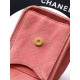 Qualità superiore Replica Borse Chanel 25 Mini Hobo AS5631 pelle di vitello scamosciata rosa Imitazione Outlet
