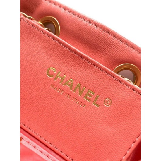 Qualità superiore Replica Borse Chanel 25 Mini Hobo AS5631 pelle di vitello scamosciata rosa Imitazione Outlet