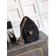 Qualità superiore Replica Borse Chanel 25 piccola Hobo tweed multicolore AS5631 Nero Imitazione Outlet