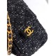 Qualità superiore Replica Borse Chanel 25 piccola Hobo tweed multicolore AS5631 Nero Imitazione Outlet