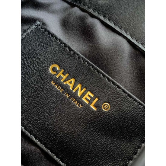 Qualità superiore Replica Borse Chanel 25 piccola Hobo tweed multicolore AS5631 Nero Imitazione Outlet