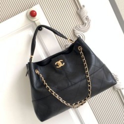 Qualità superiore Replica Borsa a tracolla/shopping Chanel Coco piccola AS5634 Nero Imitazione Outlet