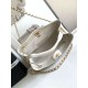 Qualità superiore Replica Borsa a tracolla/shopping Chanel Coco piccola AS5634 Bianco Imitazione Outlet