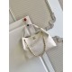 Qualità superiore Replica Borsa a tracolla/shopping Chanel Coco piccola AS5634 Bianco Imitazione Outlet
