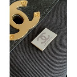 Qualità superiore Replica Borsa shopping Chanel 25A piccola stile Hobo AS5634 scamosciata/agnello Nero Imitazione Outlet