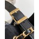 Qualità superiore Replica Borsa shopping Chanel 25A piccola stile Hobo AS5634 scamosciata/agnello Nero Imitazione Outlet