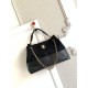 Qualità superiore Replica Borsa shopping Chanel 25A piccola stile Hobo AS5634 scamosciata/agnello Nero Imitazione Outlet