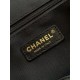 Qualità superiore Replica Borsa shopping Chanel 25A piccola stile Hobo AS5634 scamosciata/agnello Marrone/Nero Imitazione Outlet