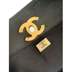 Qualità superiore Replica Borsa shopping Chanel 25A piccola stile Hobo AS5634 scamosciata/agnello Grigio/Nero Imitazione Outlet