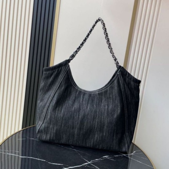 Replica Borsa tote Chanel vintega Denim XL Coco Cabas AS2138 Fallate Online Qualità superiore Replica Borsa tote Chanel vintega Denim XL Coco Cabas AS2138 Imitazione Outlet