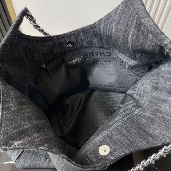 Replica Borsa tote Chanel vintega Denim XL Coco Cabas AS2138 Fallate Online Qualità superiore Replica Borsa tote Chanel vintega Denim XL Coco Cabas AS2138 Imitazione Outlet