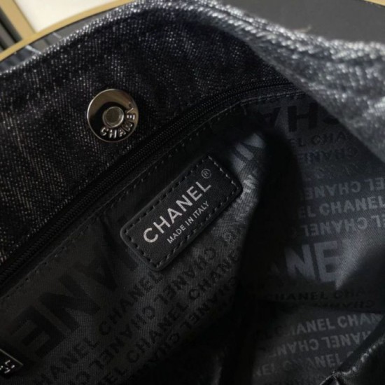 Replica Borsa tote Chanel vintega Denim XL Coco Cabas AS2138 Fallate Online Qualità superiore Replica Borsa tote Chanel vintega Denim XL Coco Cabas AS2138 Imitazione Outlet