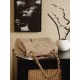 Qualità superiore Replica Borsa Chanel Maxi Flap scamosciata Marrone Imitazione Outlet