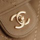 Qualità superiore Replica Borsa Chanel Maxi Flap scamosciata Marrone Imitazione Outlet
