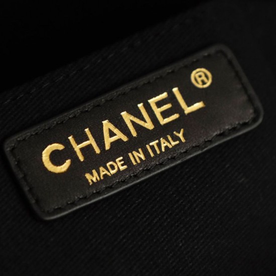 Qualità superiore Replica Borsa Chanel Maxi Flap scamosciata Nero Imitazione Outlet