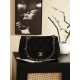 Qualità superiore Replica Borsa Chanel Maxi Flap scamosciata Nero Imitazione Outlet