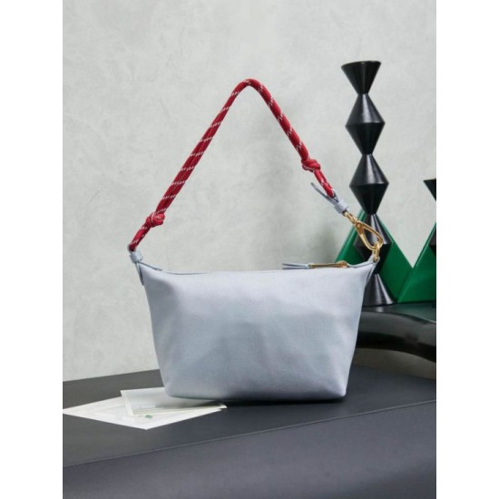 Qualità superiore Replica Borsa a tracolla Miu Miu gabardine 5NE841 blu Imitazione Outlet