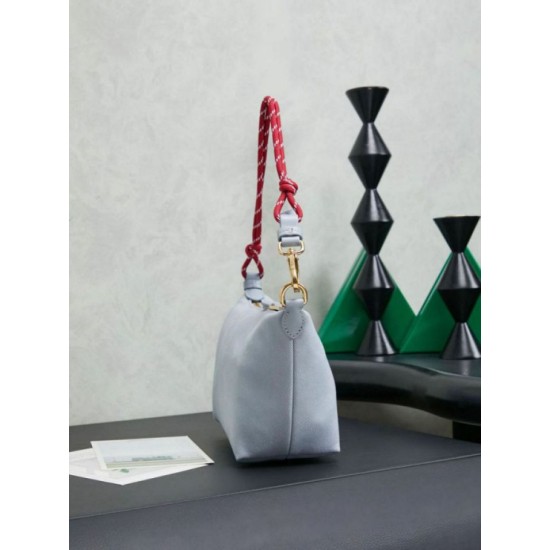 Qualità superiore Replica Borsa a tracolla Miu Miu gabardine 5NE841 blu Imitazione Outlet